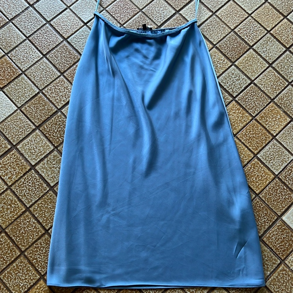 1. State midi silk skirt
